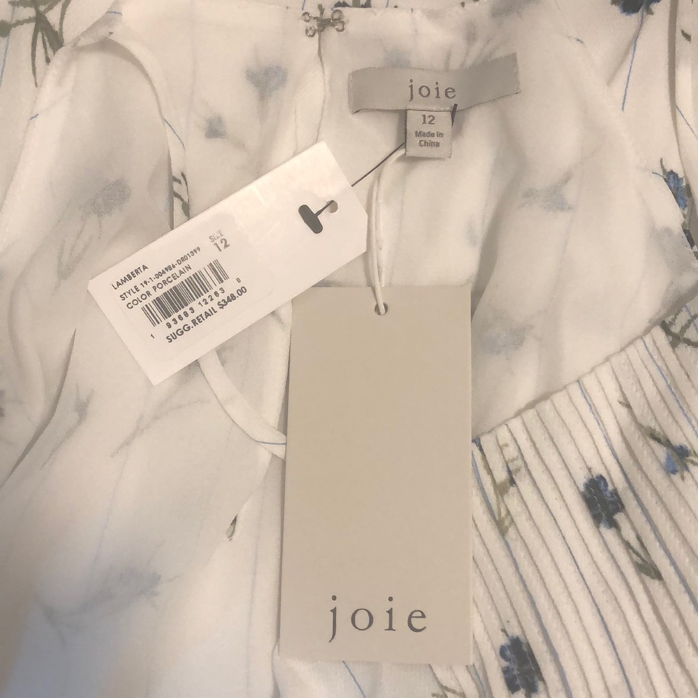 Joie Lamberta Halter Floral Ruffle High-Low Dress - Picture 10 of 16